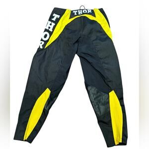 Thor Men’s Size 34 Black and Yellow Motocross Pants